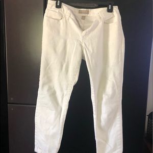 Banana Republic White crop jeans